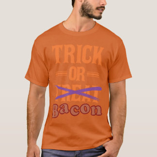 Camiseta Gracioso Truco O Tratamiento De Bacon Food Hallowe