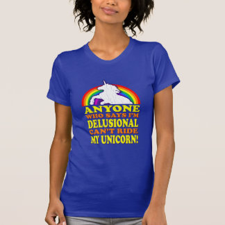 Camiseta Gracioso Unicornio Delusional (cosecha angustiada)