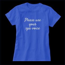 Camiseta Gracioso Usa Tu Cita De Voz De Spa