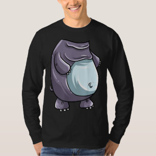 Camiseta Gracioso vago de disfraz de disfraz de Hippo Hallo