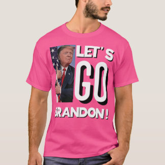 Camiseta Gracioso vamos a Brandon Trump diseño de bandera e