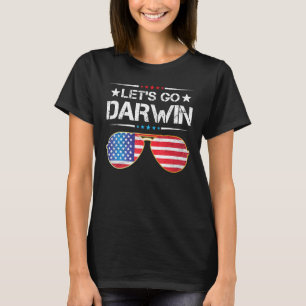 Camiseta Gracioso vamos a Darwin Sarcástico Ee. Uu. Bandera