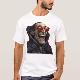 Camiseta Gracioso vampiro Drácula con gafas