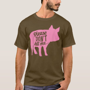 Camiseta Gracioso Vegetariano Perro No Carne Vegan Farmer L