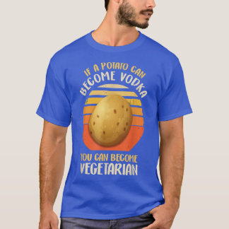 Camiseta Gracioso vegetariano y papa vegetariana para beber
