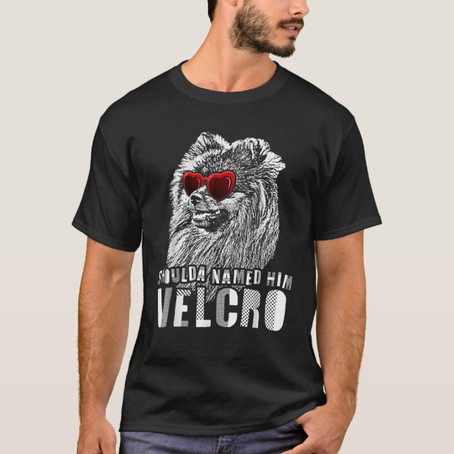 Camiseta Gracioso Velcro German Spitz Dog Gift (Anverso)