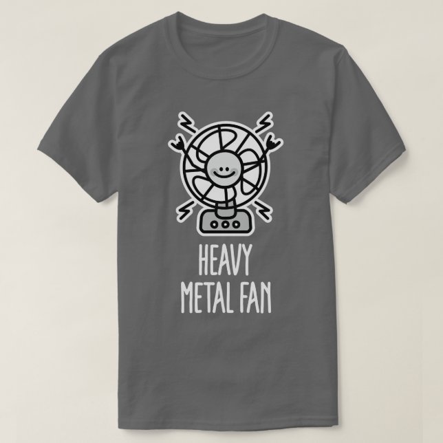 Camiseta Gracioso ventilador Metalizado fuerte Punk Rock du (Diseño del anverso)