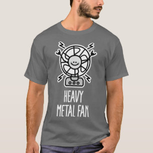Camiseta Gracioso ventilador Metalizado fuerte Punk Rock du