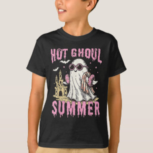 Camiseta Gracioso verano de verano de Halloween Hot Ghoul S