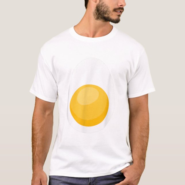 Camiseta Gracioso Vestido De Huevo De Halloween Para Hombre (Anverso)