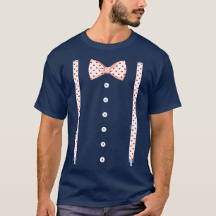 Camiseta Gracioso Vestido De San Valentín Para Niños Bow Ti