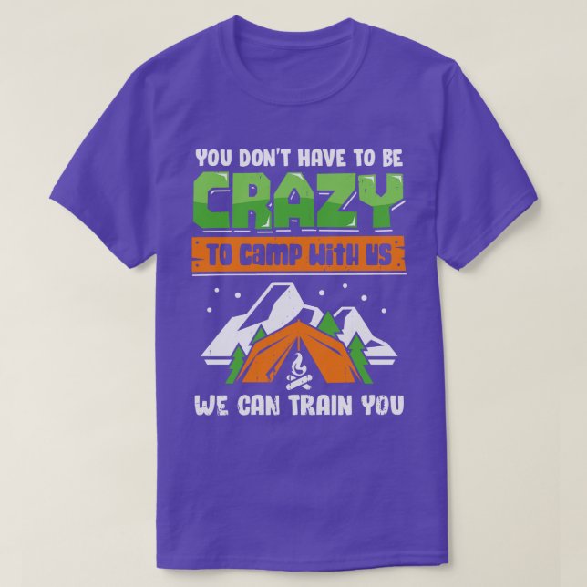 Camiseta Gracioso viaje de camping vacaciones amigos regalo (Diseño del anverso)