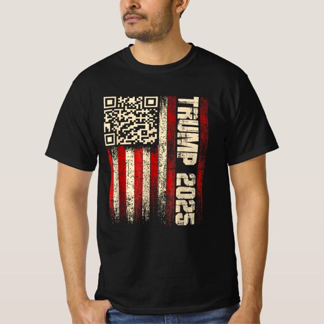 Camiseta Gracioso video de códigos QR donald trump bailando (Anverso)