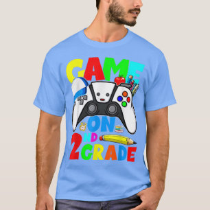 Camiseta Gracioso videojuego 2º Grado Desbloqueado Segundo