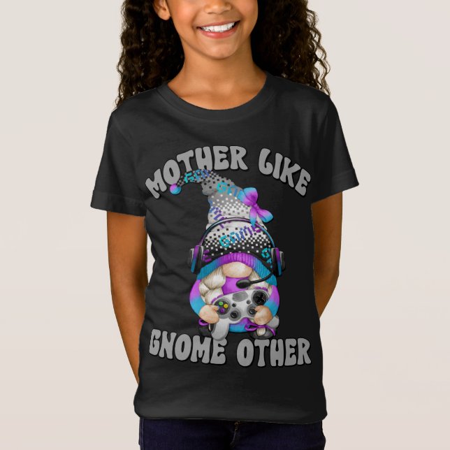 Camiseta Gracioso videojuego Gnome Gamer Gaming Mom (Anverso)