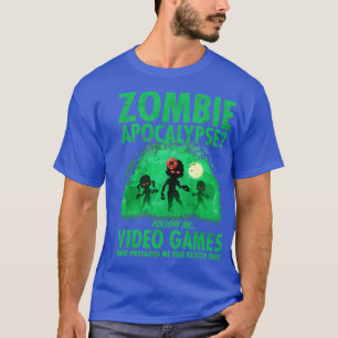 Camiseta Gracioso videojugador Halloween Zombie