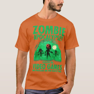 Camiseta Gracioso videojugador Halloween Zombie