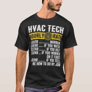 Camiseta Gracioso Vintage HVAC Technician Appartal tarifa p