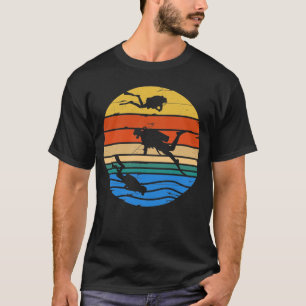 Camiseta Gracioso Vintage Scuba Dive Buceo Gear Subacuático