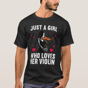 Camiseta Gracioso Violin Art Para Chicas Mujeres Violin Pla