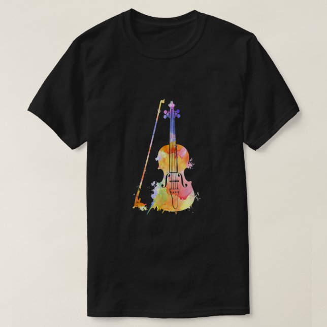 Camiseta Gracioso Violin Lover Art Para Hombres Violín Juga (Diseño del anverso)