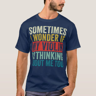 Camiseta Gracioso Violinista Retro de Violín