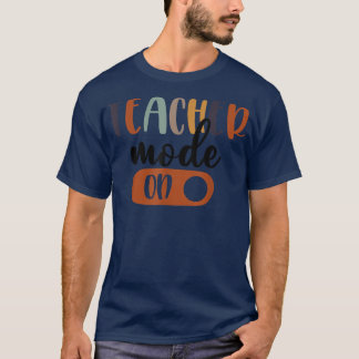 Camiseta Gracioso Volver Al Modo De Maestros Escolares En E
