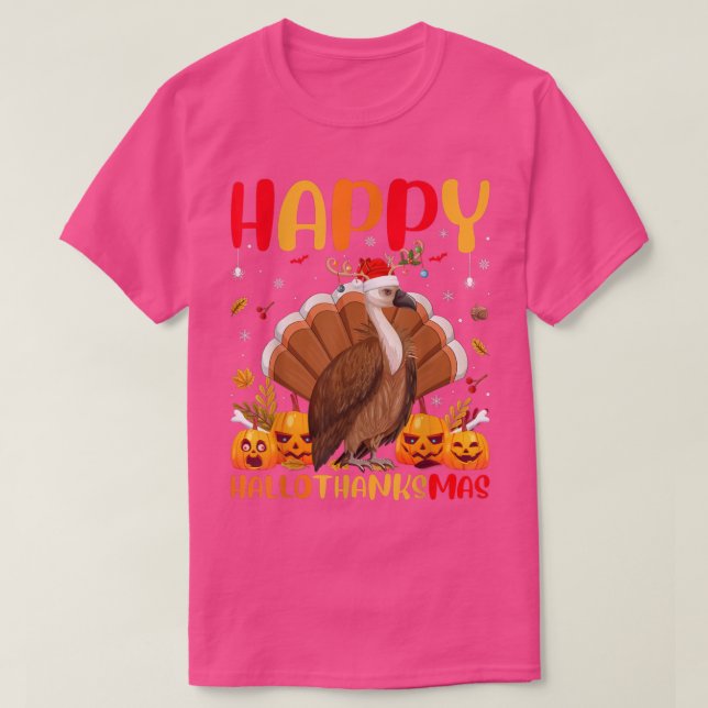 Camiseta Gracioso Vulture Bird Lover Happy Vulture HelloGra (Diseño del anverso)