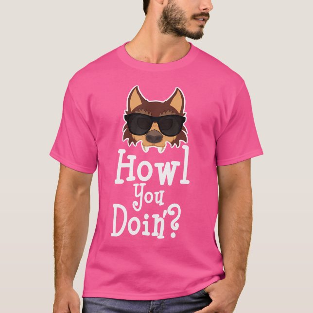 Camiseta Gracioso Werewolf Cómo Haces Película De Horror De (Anverso)