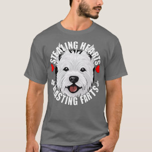 Camiseta Gracioso West Highland Terrier Westie Robando Cora