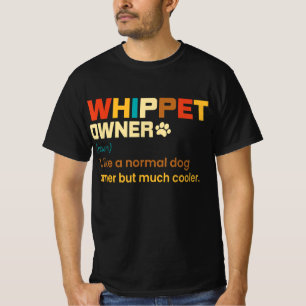 Camiseta Gracioso Whippet Vintage Retro Perro Mamá Papá Reg