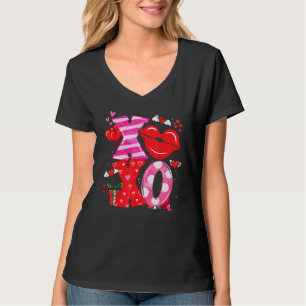 Camiseta Gracioso Xoxo Abrazos Y Besa A Día de San Valentín