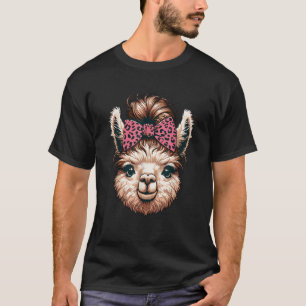 Camiseta Gracioso y desagradable Bun Llama Animal Print Coq