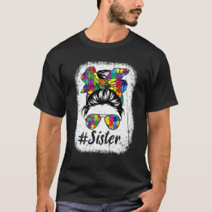 Camiseta Gracioso y desagradable hermana de Bun Autism Puzz