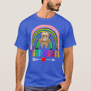 Camiseta Gracioso y gracioso bajo arcoiris de tercer grado