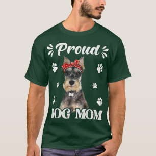 Camiseta Gracioso y orgulloso Día de la Madre Perro Schnauz