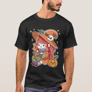 Camiseta Gracioso Yarn Gótico Agujas De Punto De Bruja Spoo