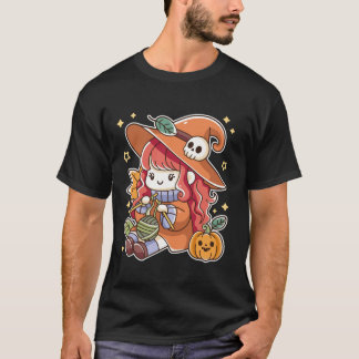 Camiseta Gracioso Yarn Gótico Agujas De Punto De Bruja Spoo