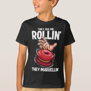 Camiseta Gracioso Yo-Yo Rollin Retro Yoyo