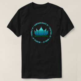 Camiseta Gracioso Yoga "AF" Blue Ombre Lotus