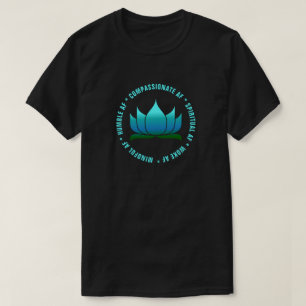 Camiseta Gracioso Yoga "AF" Blue Ombre Lotus
