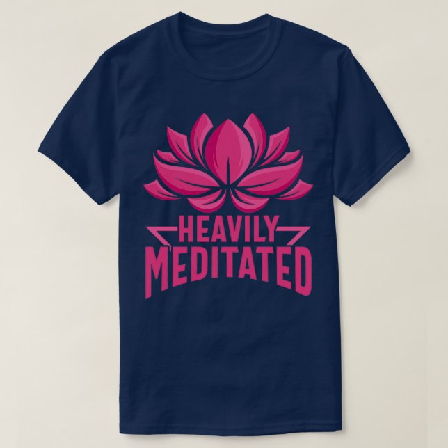Camiseta Gracioso Yoga altamente meditado (Diseño del anverso)