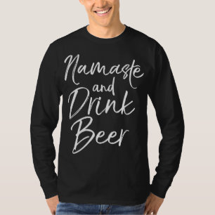 Camiseta Gracioso yoga Pun Alcohol Beber Regalo Namaste y D