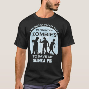 Camiseta Gracioso zombi Halloween Mascota Guinea Pig