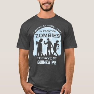 Camiseta Gracioso zombi Halloween Mascota Guinea Pig