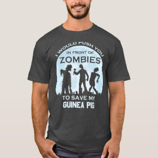 Camiseta Gracioso zombi Halloween Mascota Guinea Pig