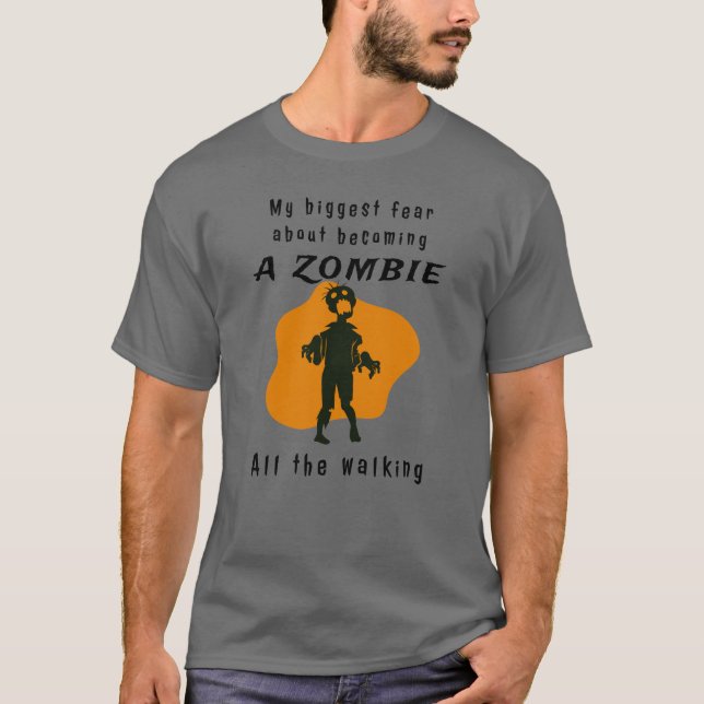 Camiseta Gracioso Zombie T Shirt (Anverso)