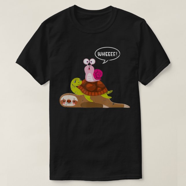 Camiseta Gracioso zoológico de caracol de tortuga regalo La (Diseño del anverso)