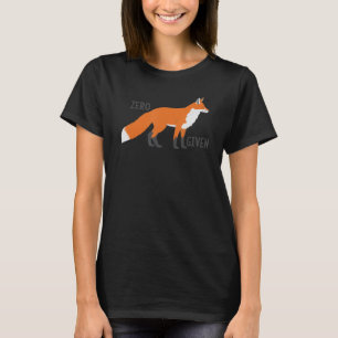 Camiseta Gracioso Zorro Cero Pun Para Fox O Diseño Animal