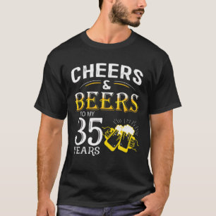 Camiseta Graciosos Alegres De Diseño Y Cervezas A Mi Nacimi